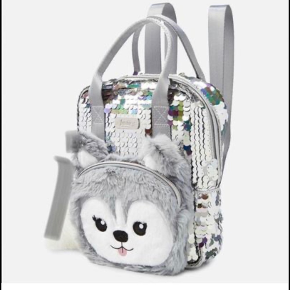 Justice Husky Sparkle Sequins Mini Backpack